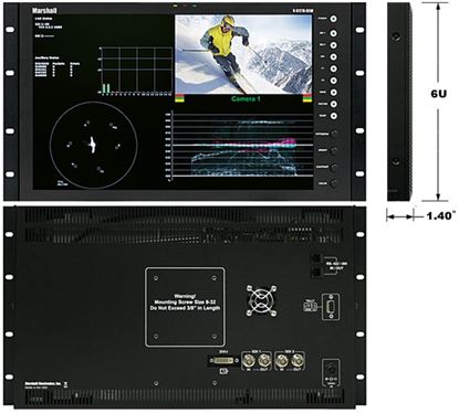 Εικόνα της V-R171X-DLW-DT Desk Top Full Resolution Dual Link /3GHDSDI 17" Monitor
