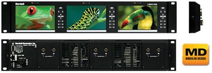 Picture of V-MD503-3GSDI Triple 5" Rack Unit with 3 x 3GSDI input modules installed