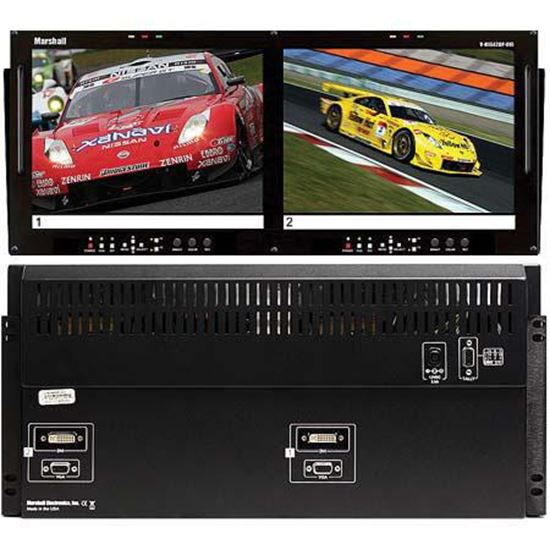 Obrazek V-R1042DP-DVI Dual 10.4' XGA/DVI LCD rack mounted monitor