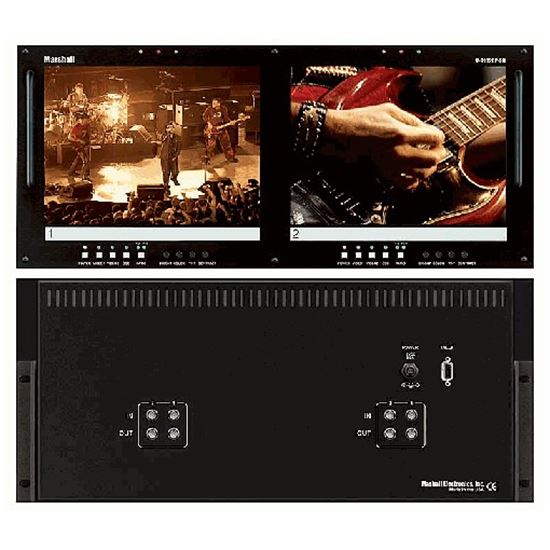 V-R102DP-2C Dual 10.4' LCD Rack Mount Panel with 2 Composite Video inputs per panel
