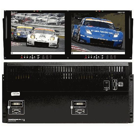 Picture of V-R842DP-DVI Dual 8.4' XGA/DVI LCD rack mounted monitor