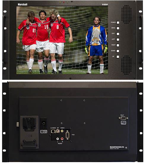 Obrázek V-R151P 15' Rack Mountable LCD Monitor with Built-in TV Tuner and Audio