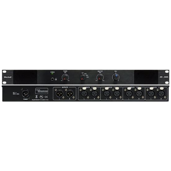 Picture of AR-AM4 4 Analog Stereo Balanced XLR Inputs with 1 Passive Stereo Balanced XLR Output