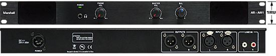 AR-AM1 1 Analog Stereo Balanced XLR Input with 1 Passive Stereo Balanced XLR Output